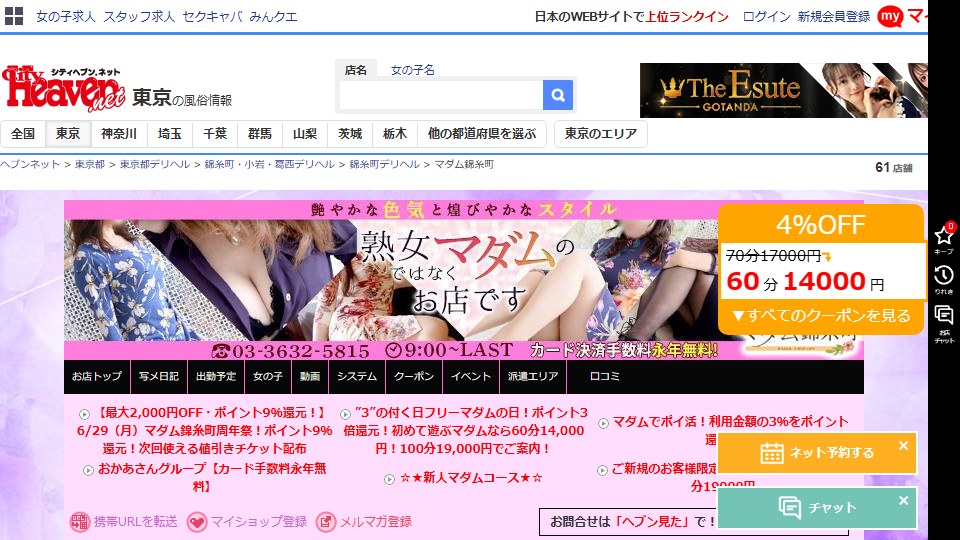 Madam Kinshicho: 39 Women on the Roster, 38 Shifts in the Entire Week
